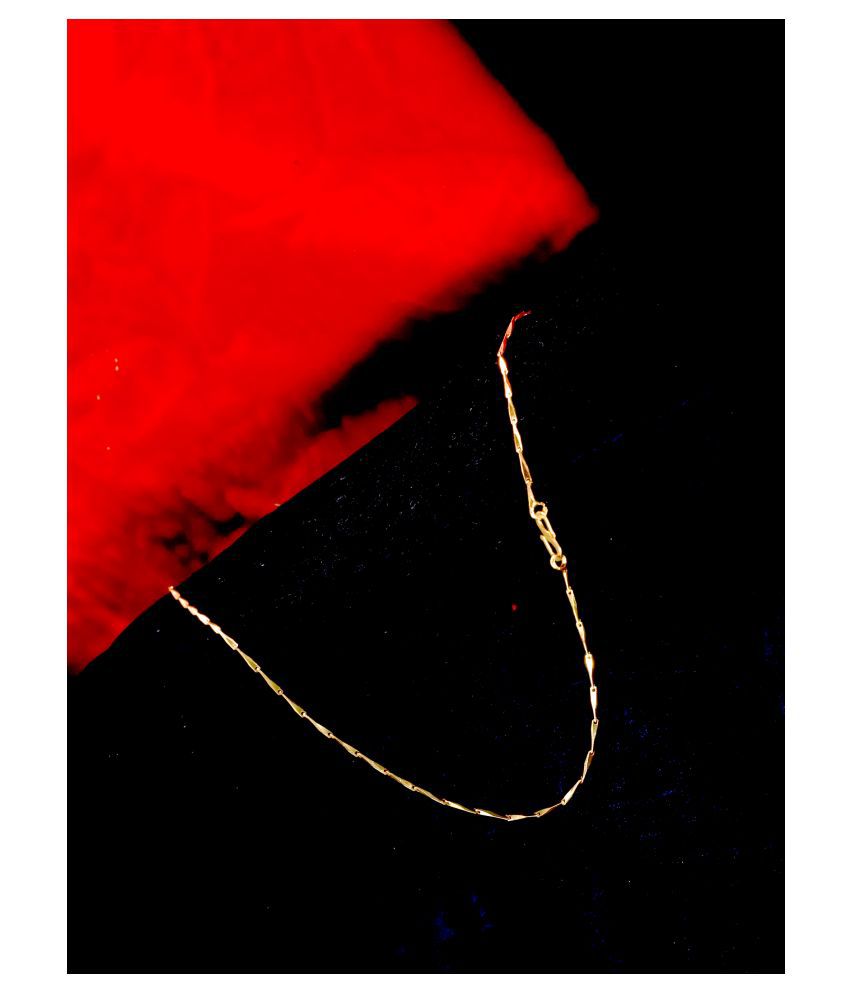     			Shankhraj Mall Gold Plated Mens Women Necklace Chain-10055