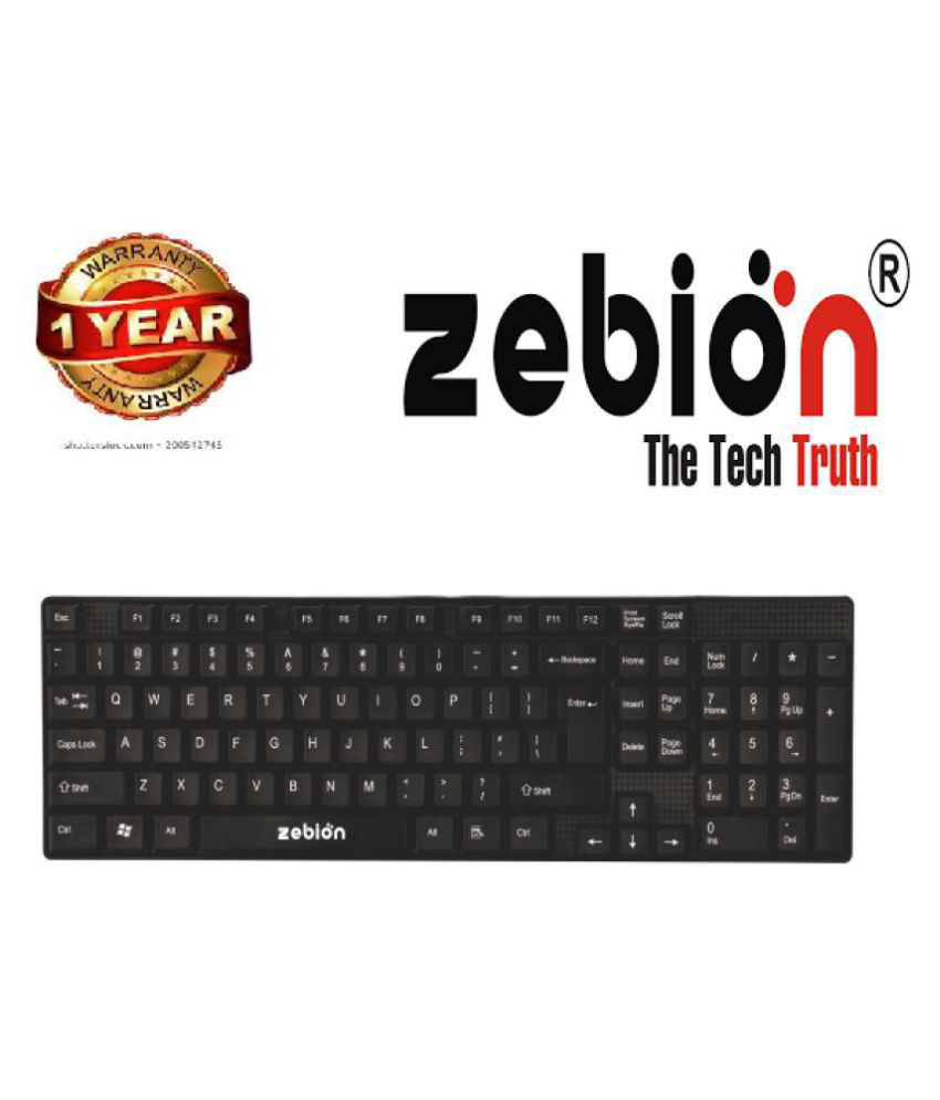 Zebion zebion k200 Black USB Wired Desktop Keyboard