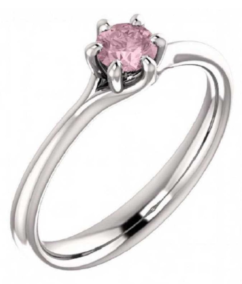 Natural PINK SAPPHIRE 7.5 Carat silver RING(ANGUTHI) by KUNDLI GEMS\n