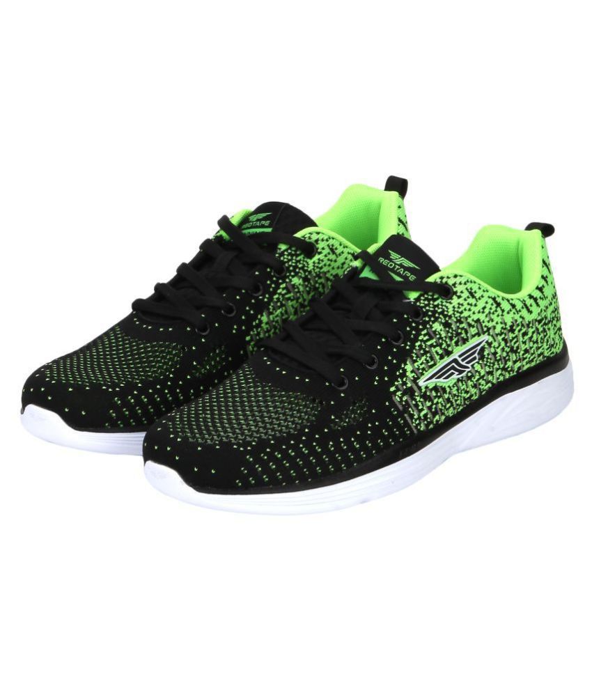 red tape men olive green mesh walking shoes