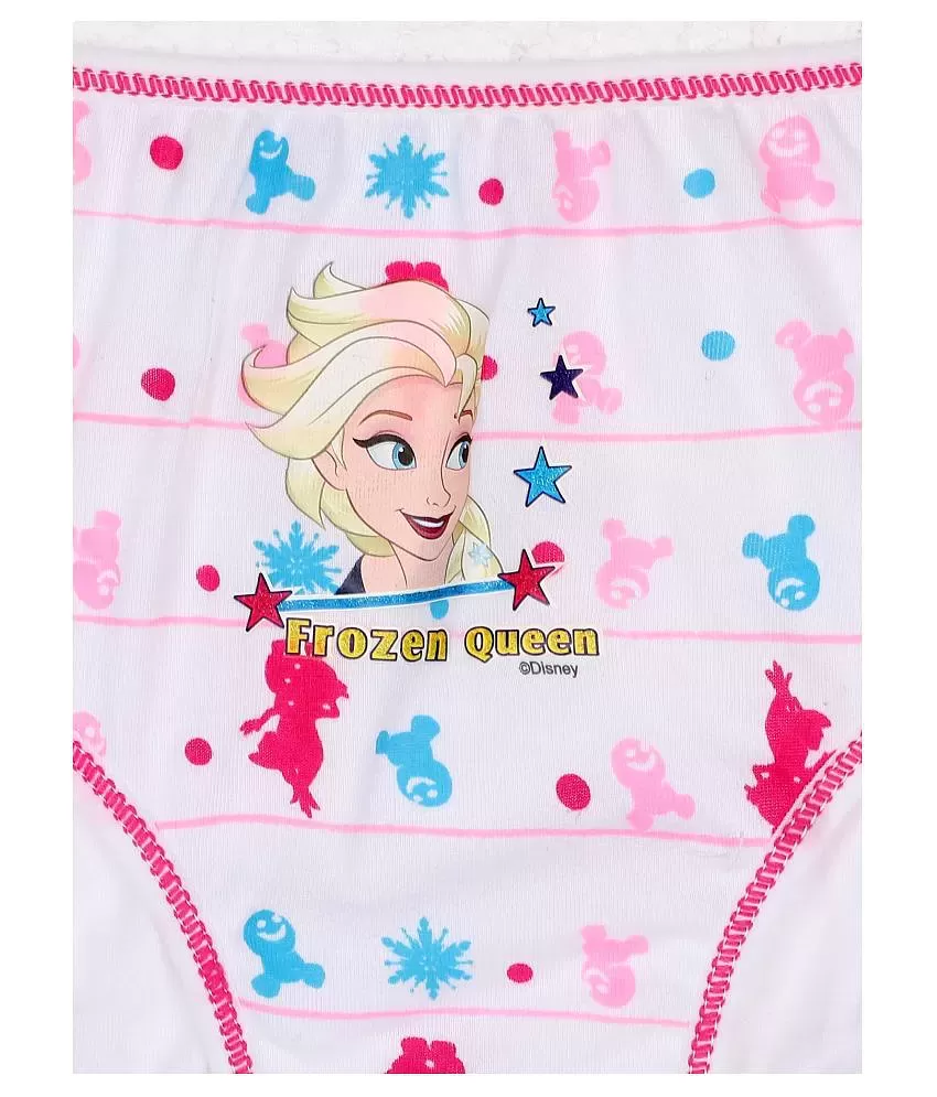 Bodycare Kids Girls Assorted coloured Frozen Printed Panties Pack Of 5