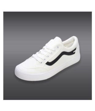 white casual sneakers