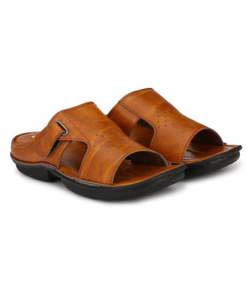 bucik tan leather slippers