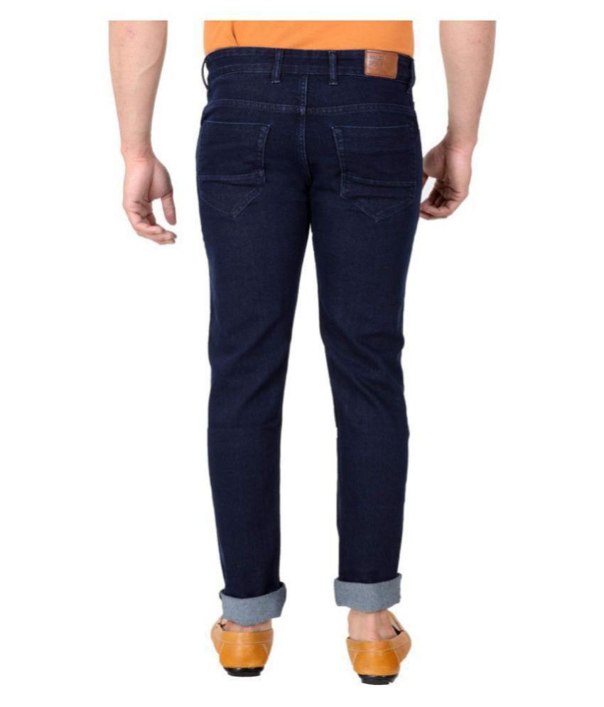 dark blue slim jeans