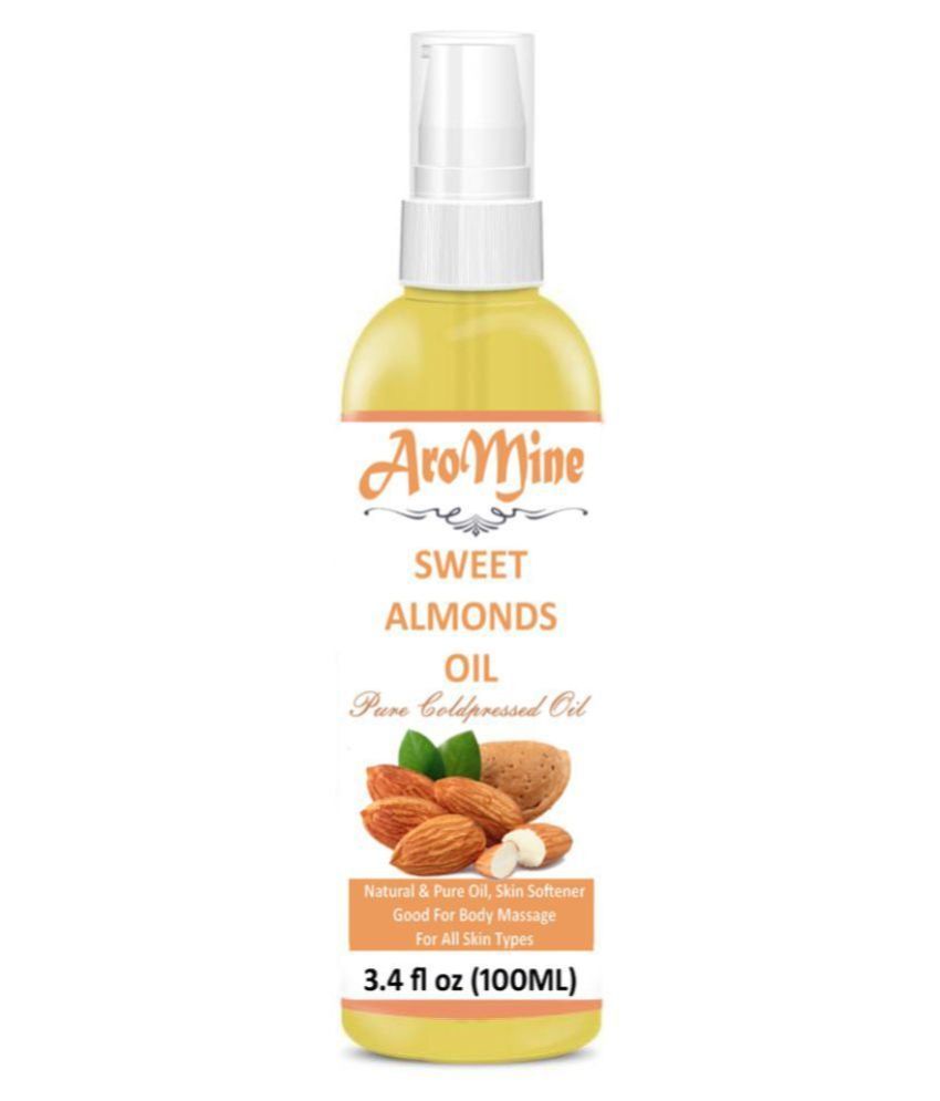     			Aromine 100% Pure & Natural Sweet Almond Oil- For Hair Massage 100 mL