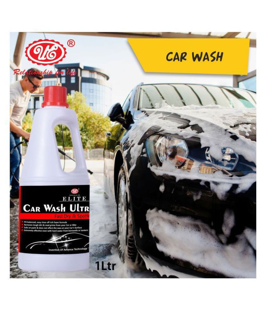     			UE Elite Car Wash/Car Shampoo, Ultra Cleaner Concentrate - Removes Tough Dirt and Road Grime Instantly For Car & Bike (Hassle Free and Easy To Use) - 1 Liter Car Care/Car Accessories/Automotive Products