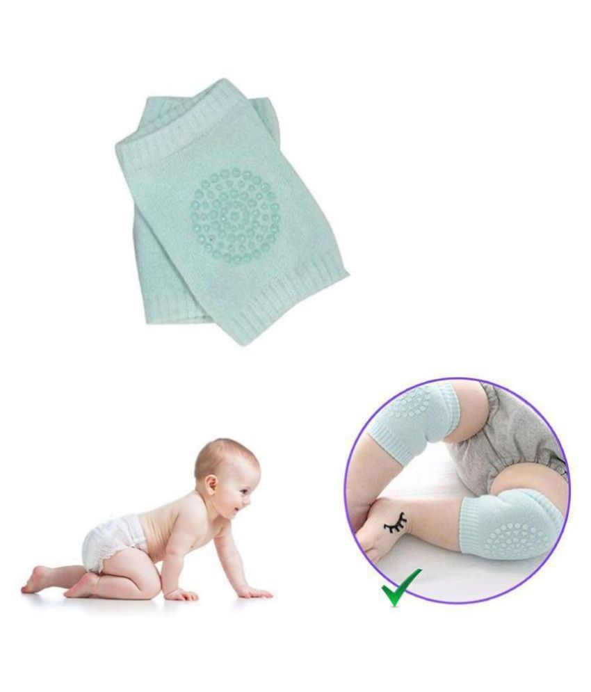     			SAFE-O-KID Blue Coton Baby Knee Pad 2 pcs