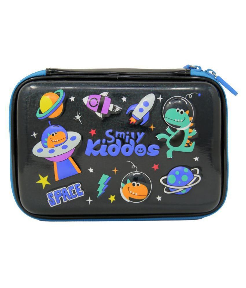     			Smily sparkle pencil case - Space theme (Black) | kids pencil case | School Pencil case |  kids school pencil case | Pencil case for kids | Pencil case for Boys & Girls  | Hardtop pencil Box | Birthday Retruns  Gifts for Birthday Party for Girls