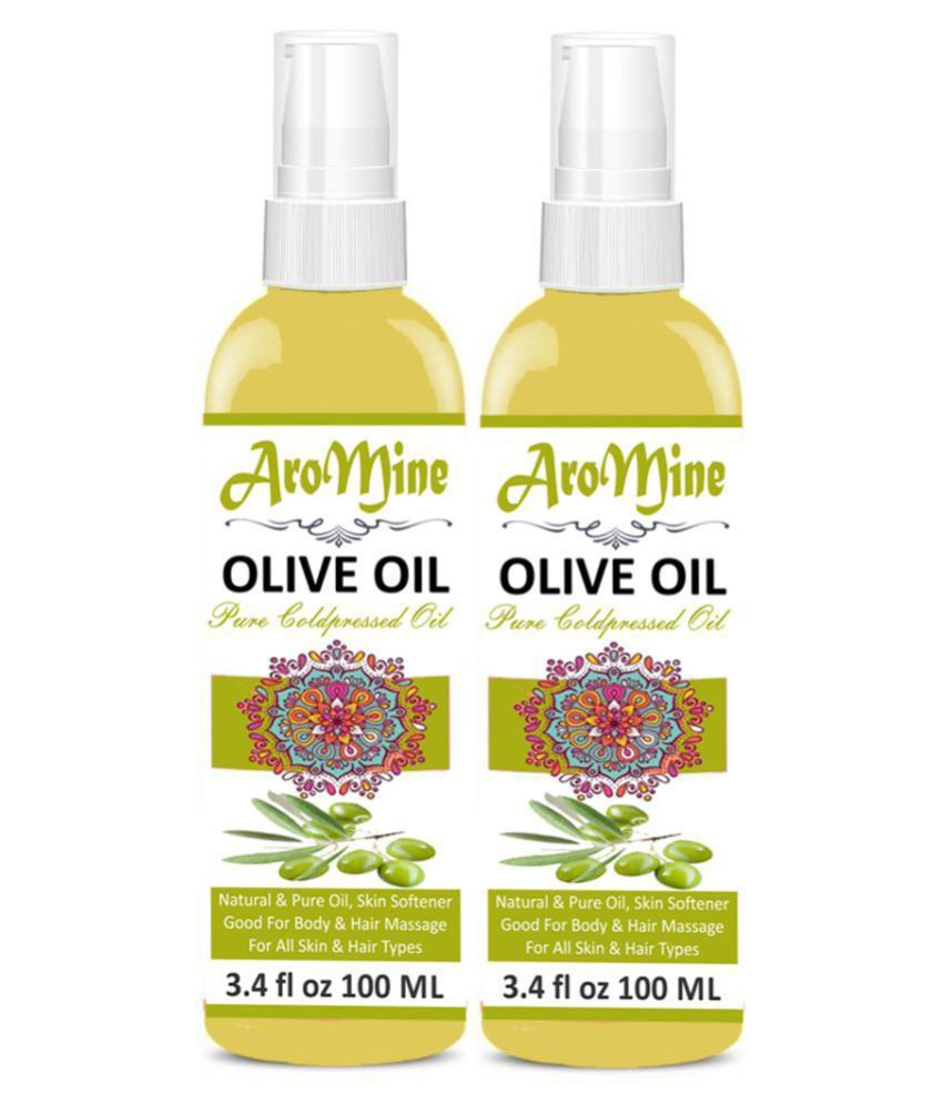     			Aromine Extra Light Olive Oil For Hair Massage Oil- 200 mL Pack of 2