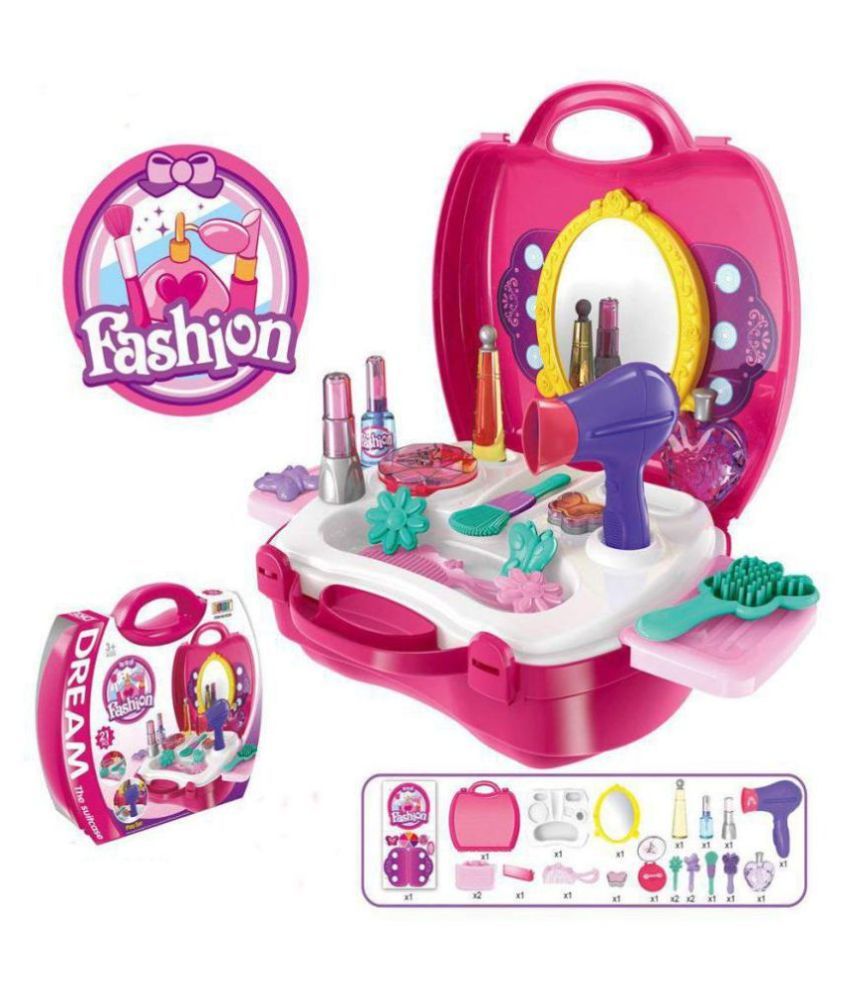 Fastdeal Makeup For Girls Pretend Play Dress up Toy Kit , 21 Pieces ...