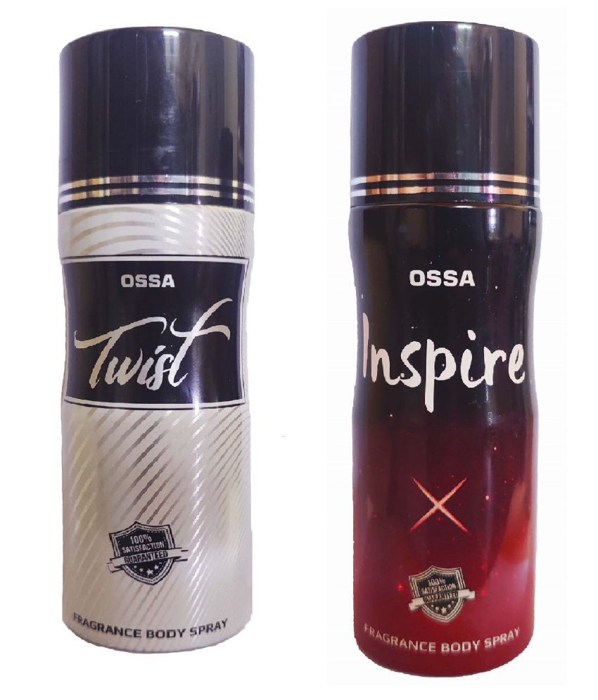     			OSSA 1 TWIST and 1 INSPIRE deodorant, 200 ml each(Pack of 2)