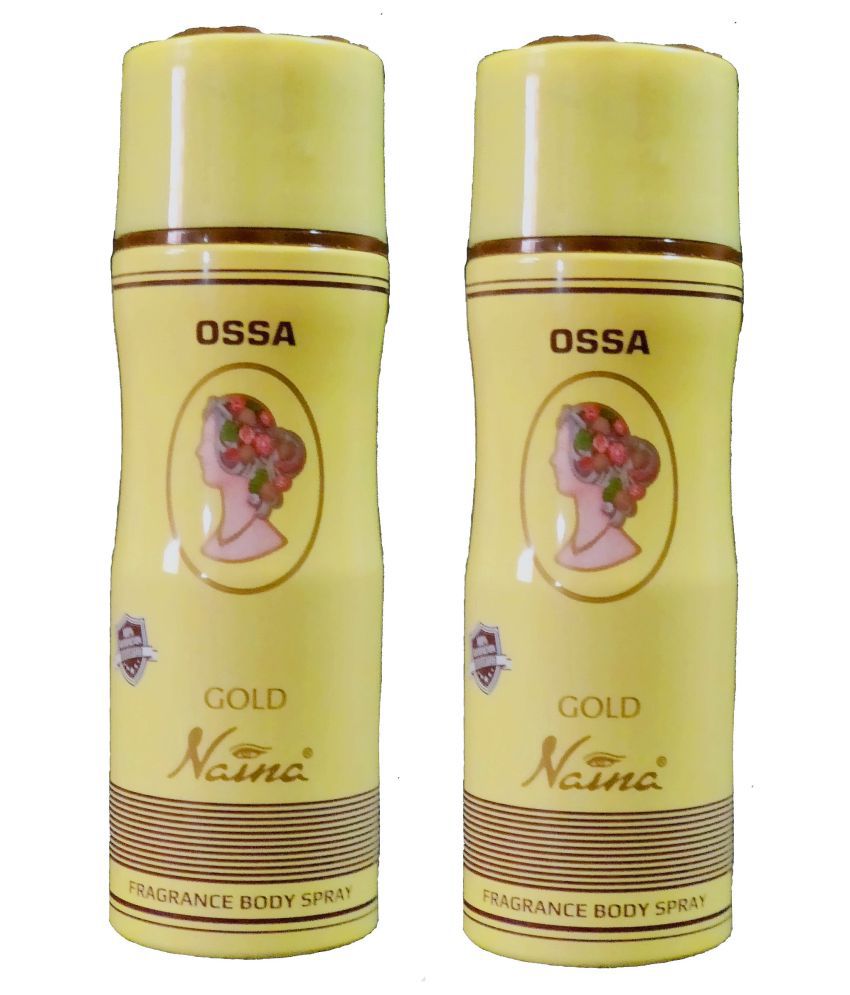     			OSSA GOLD NAINA deodorant, 200 ml each(Pack of 2)