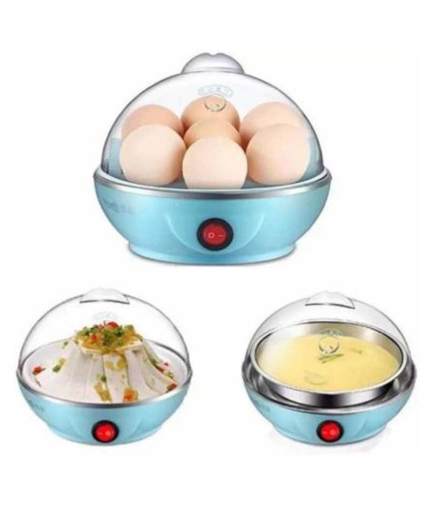     			BRAHMANI Egg Boiler Electric Automatic Off 7 Egg Poacher for Steaming, Cooking Also Boiling and Frying, Multi Colour