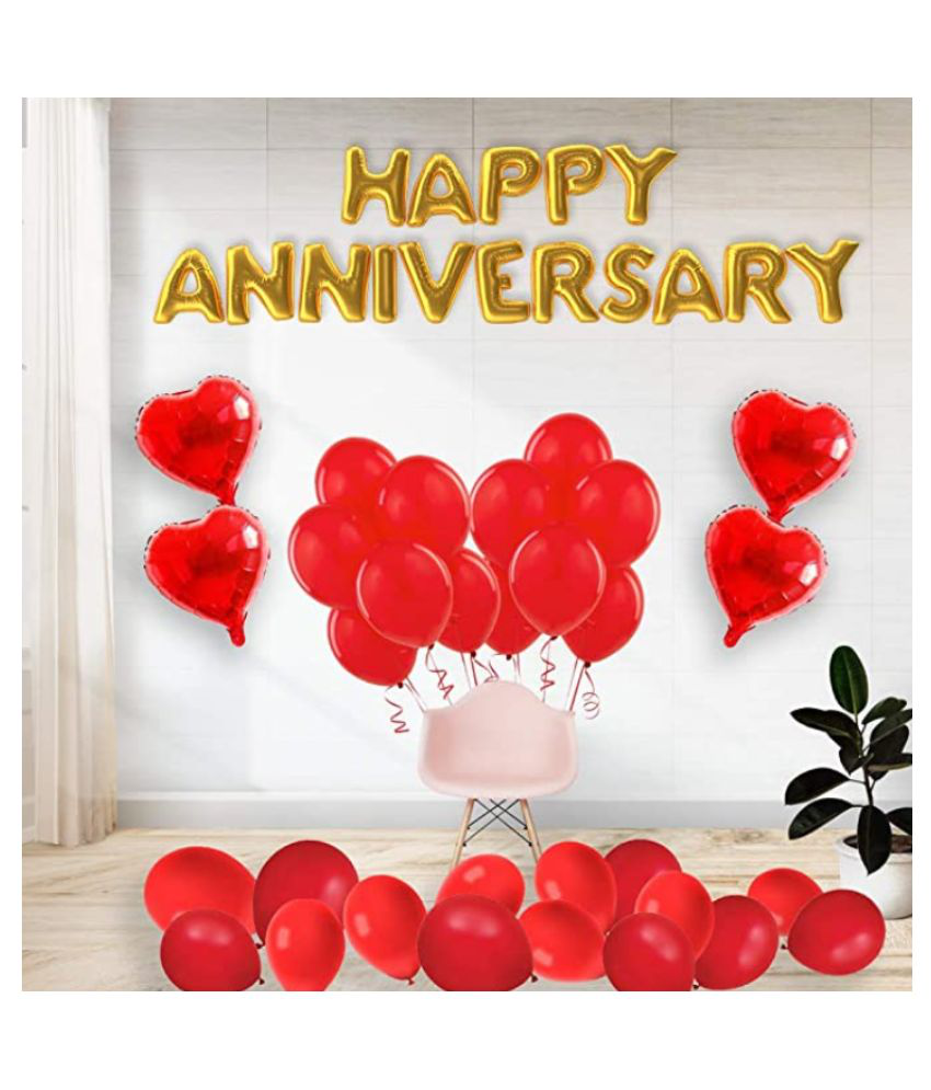 Blooms Prime Happy Anniversary Decoration Kit (Pack of 6 items)