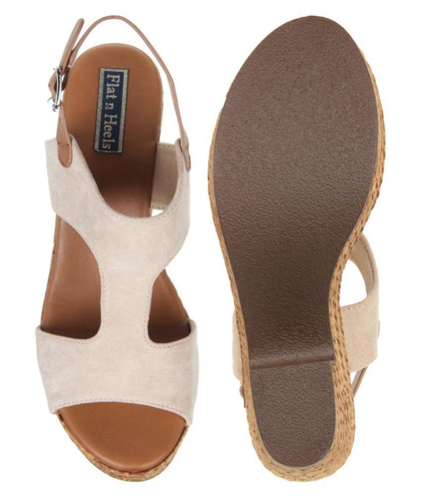 tan pumps flat
