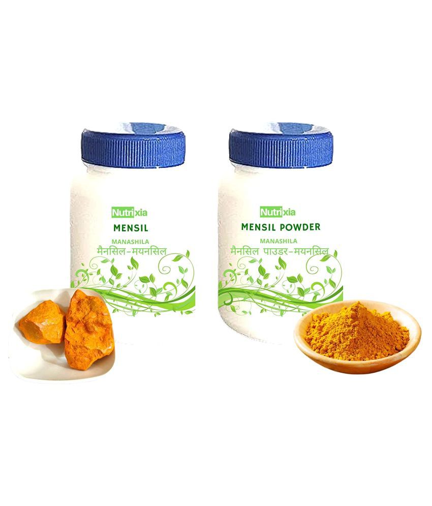     			Nutrixia Food Mensil -Menshil Powder Combo-मैनसिल Raw Herbs 100 gm Pack Of 2