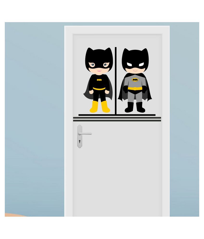     			Wallzone Batman Sticker ( 60 x 50 cms )