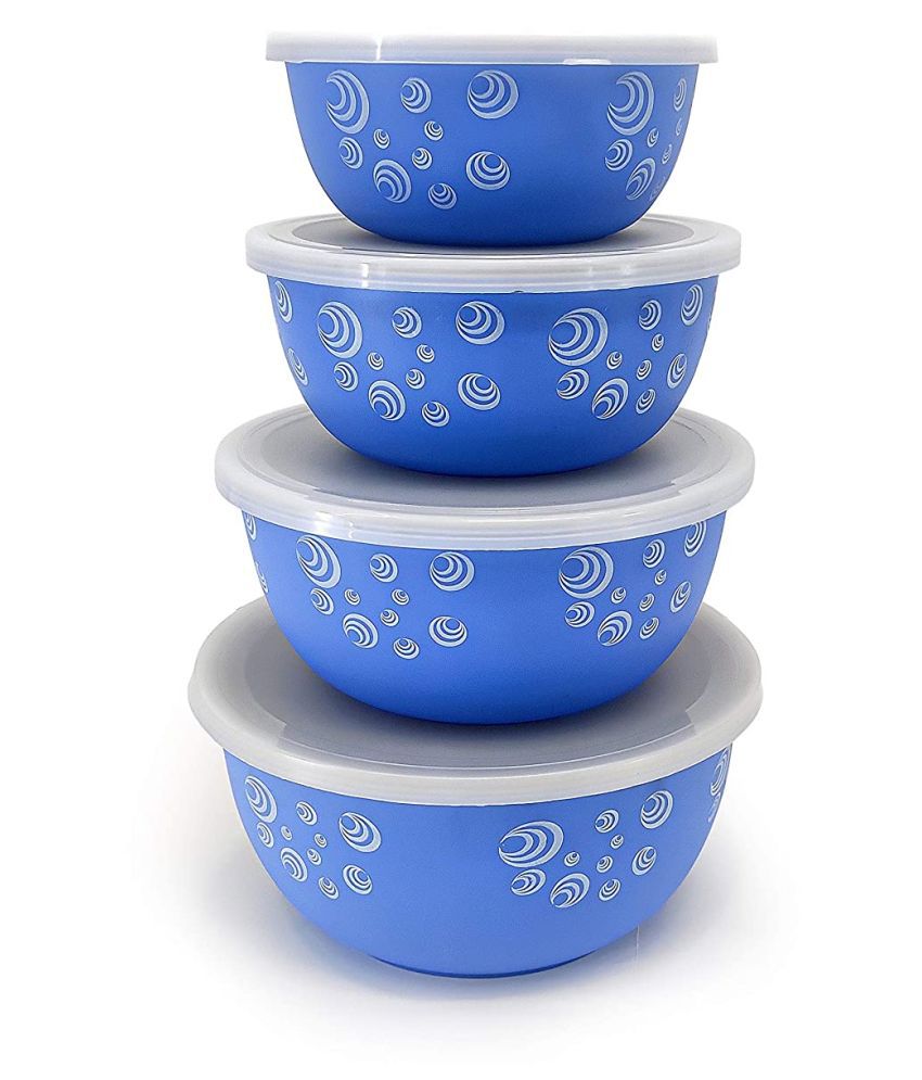     			BOWLMAN Steel Food Container Set of 4 2000 mL