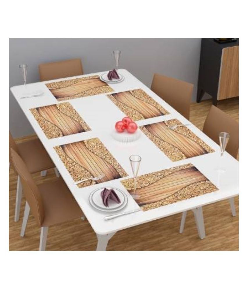     			Revexo Set of 6 PVC Table Mats