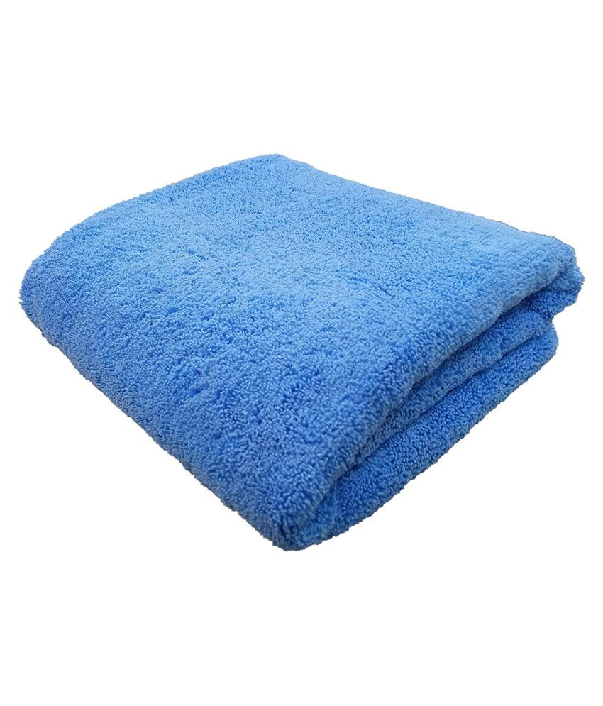     			SOFTSPUN Microfiber High Loop Bath & Hair Care Towel, 70X140 Cms 1 pcs Towel Set 380 GSM (Sky Blue).