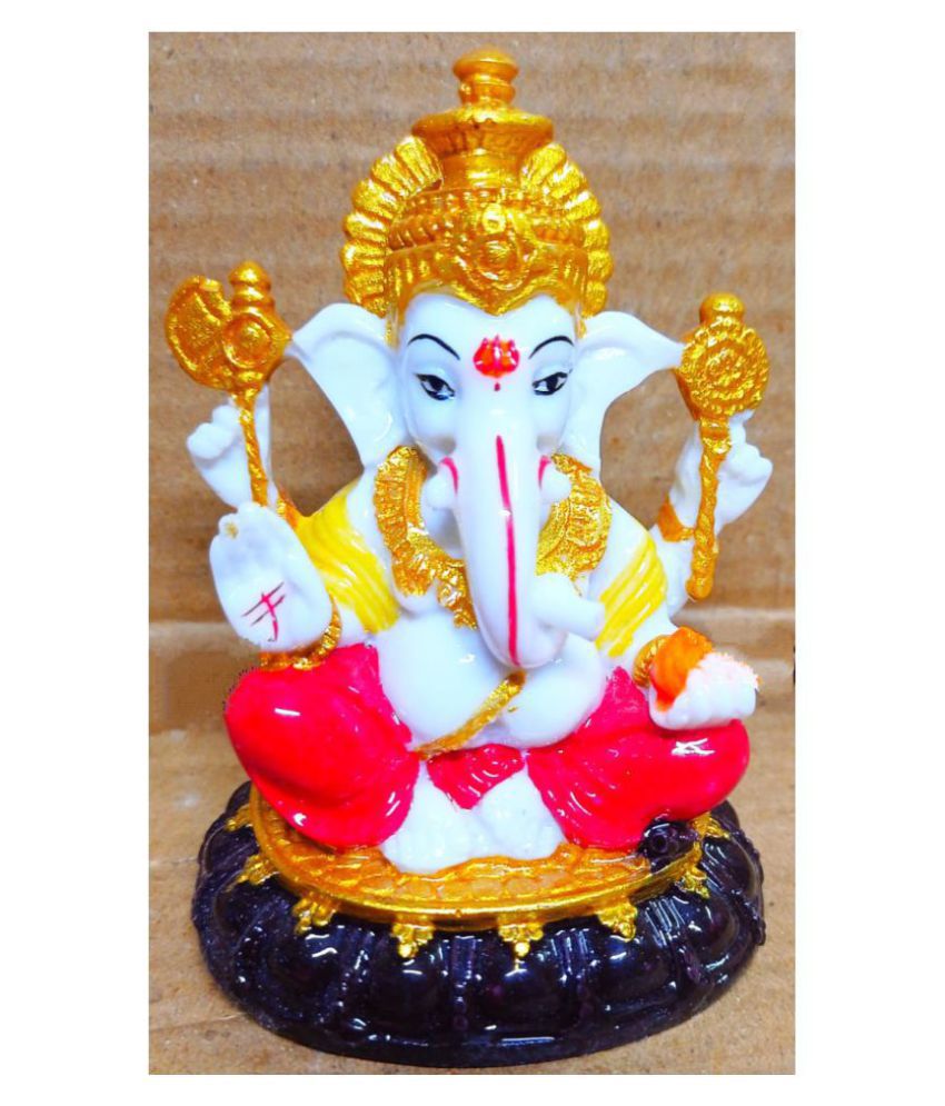 Bhavya ganesh ji Resin Ganesha Idol x cms Pack of 1: Buy Bhavya ...