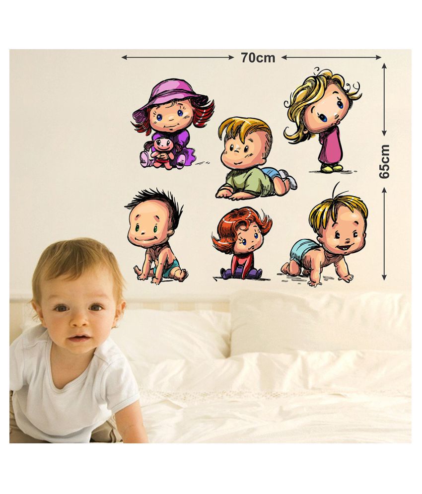     			Wallzone Babies Sticker ( 70 x 75 cms )