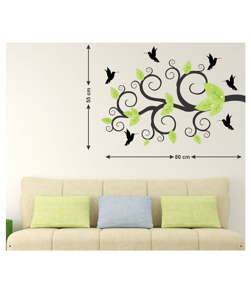     			Wallzone Birds in the Tree Sticker ( 70 x 75 cms )