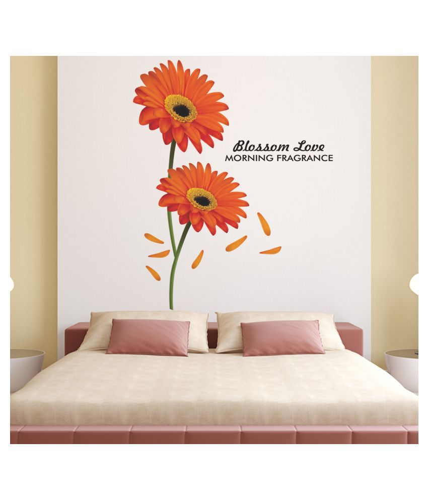     			Wallzone Blossom Love Sticker ( 70 x 75 cms )