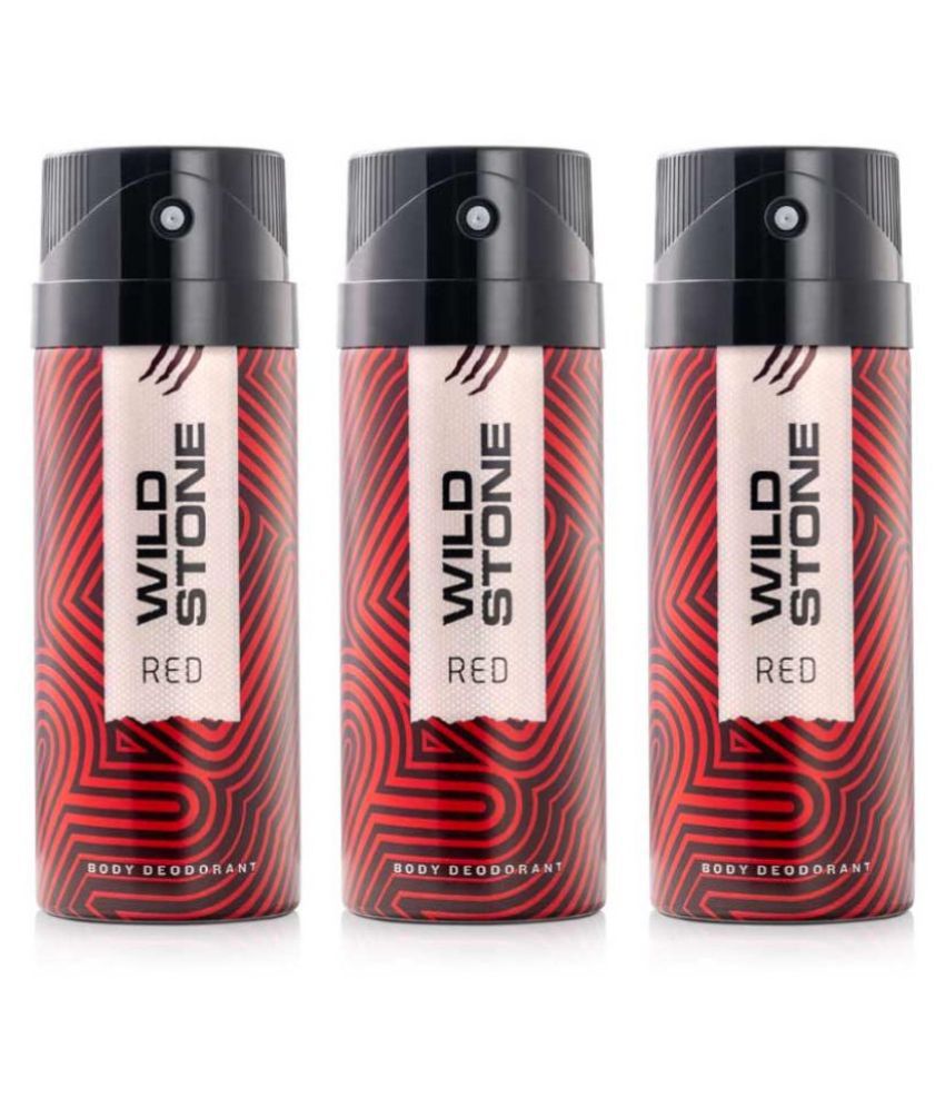     			Wild Stone Red Deodorant for Men, 150ml (Pack of 3, 450ml)