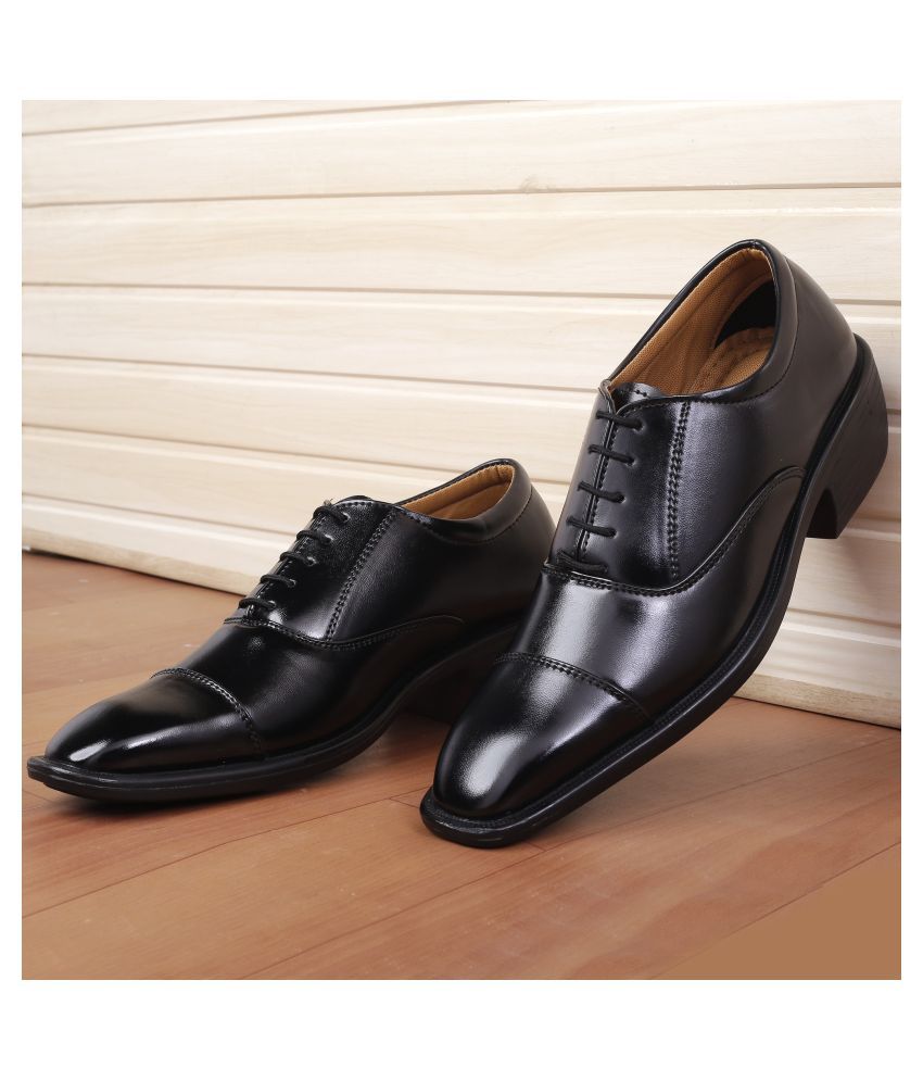     			YUVRATO BAXI Derby Artificial Leather Black Formal Shoes