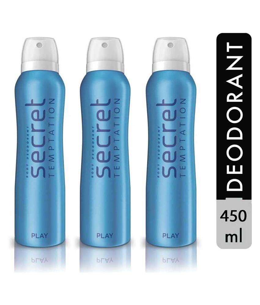     			Secret Temptation Play Deodorant Combo for Women, Pack of 3 (150ml each)