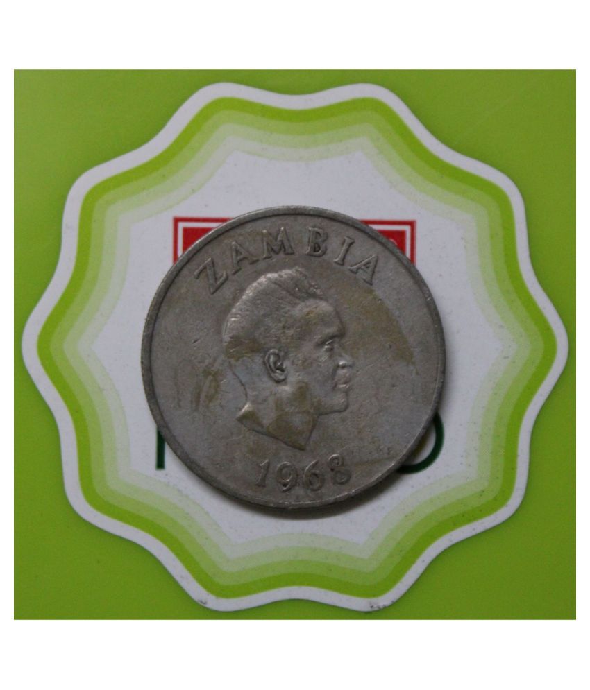     			20 Ngwee - Mix Year 1968-1988 - President Kenneth Kaunda facing right - Republic of Zambia Extremely Old and Rare Coin- - - - - Buyer Will Get Random Year 1 Coin - - - - -