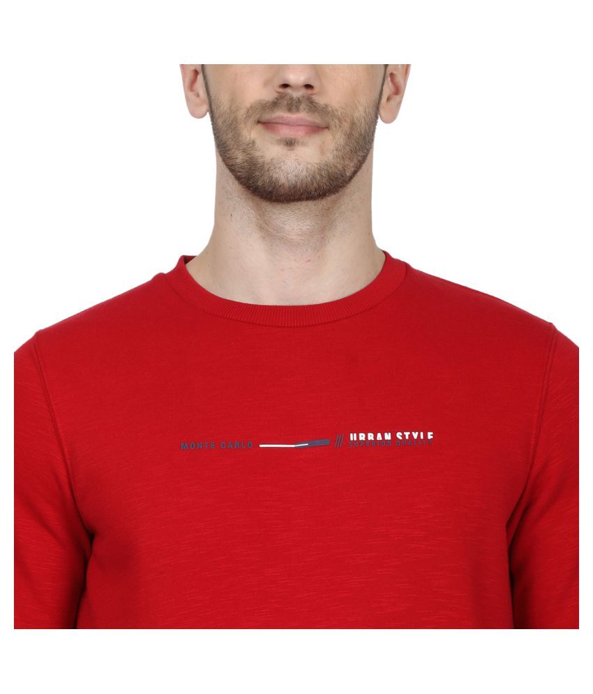 monte carlo red sweatshirt