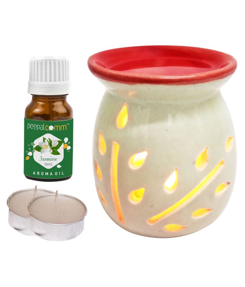     			Peepalcomm Ceramic Aroma Oils & Diffusers Set - Pack of 4