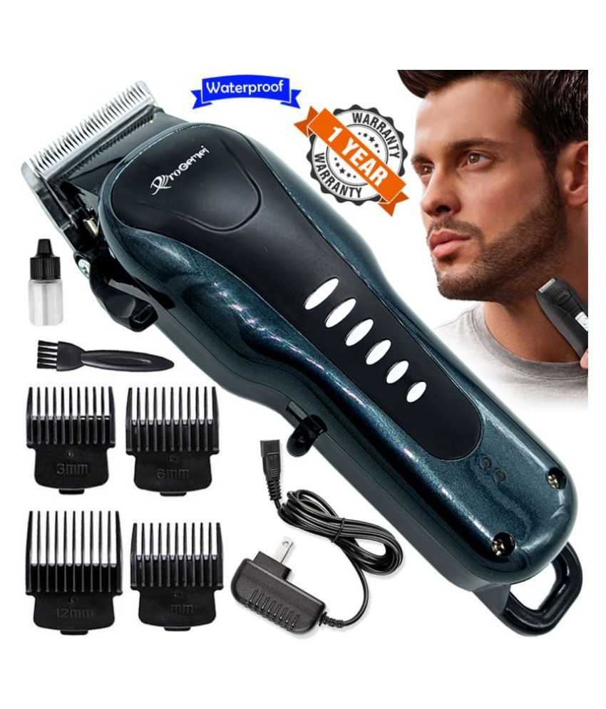 QD Men's Waterproof Corded And Cordless 9W Beard Mustache Hair Trimmer