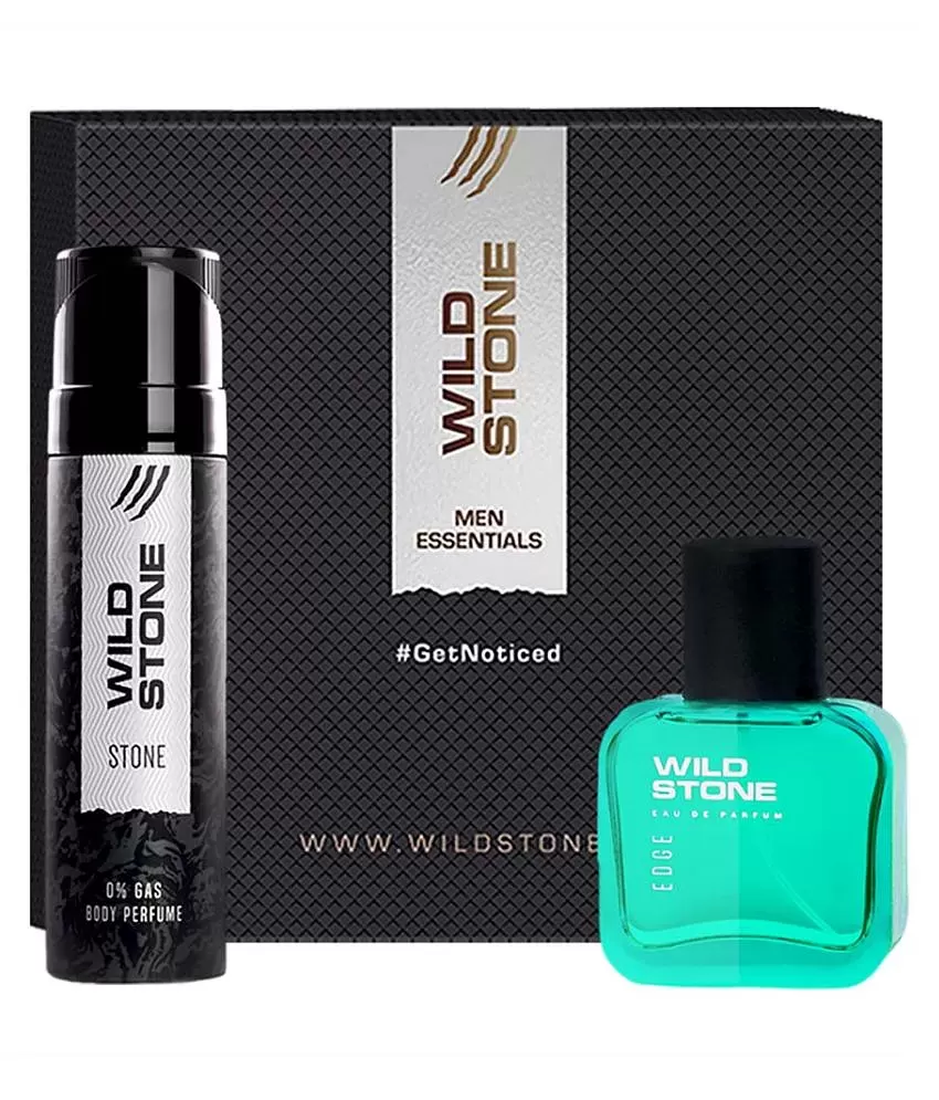 Wild Stone Gift Box wih Stone Perfume Body Spray (120ml) and Edge Eau De  Parfum (30ml): Buy Wild Stone Gift Box wih Stone Perfume Body Spray (120ml)  and Edge Eau De Parfum (