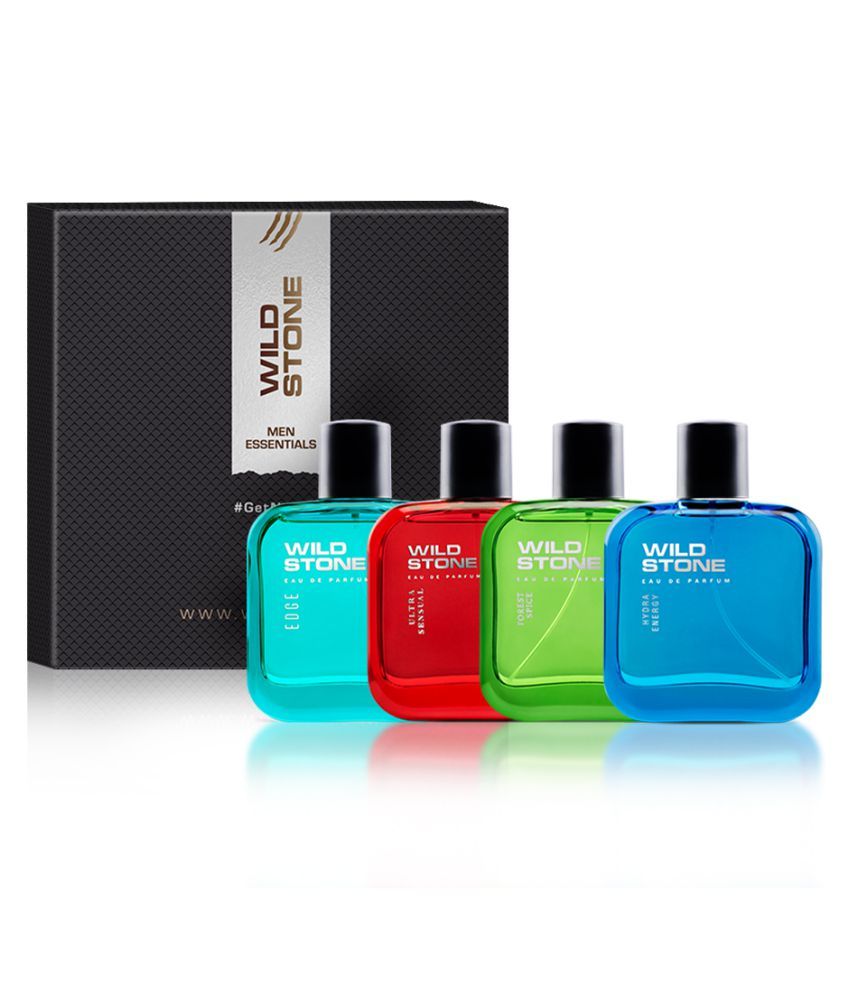     			Wild Stone Gift Box with Edge, Forest Spice, Hydra Energy and Ultra Sensual Eau De Parfum (30ml Each)