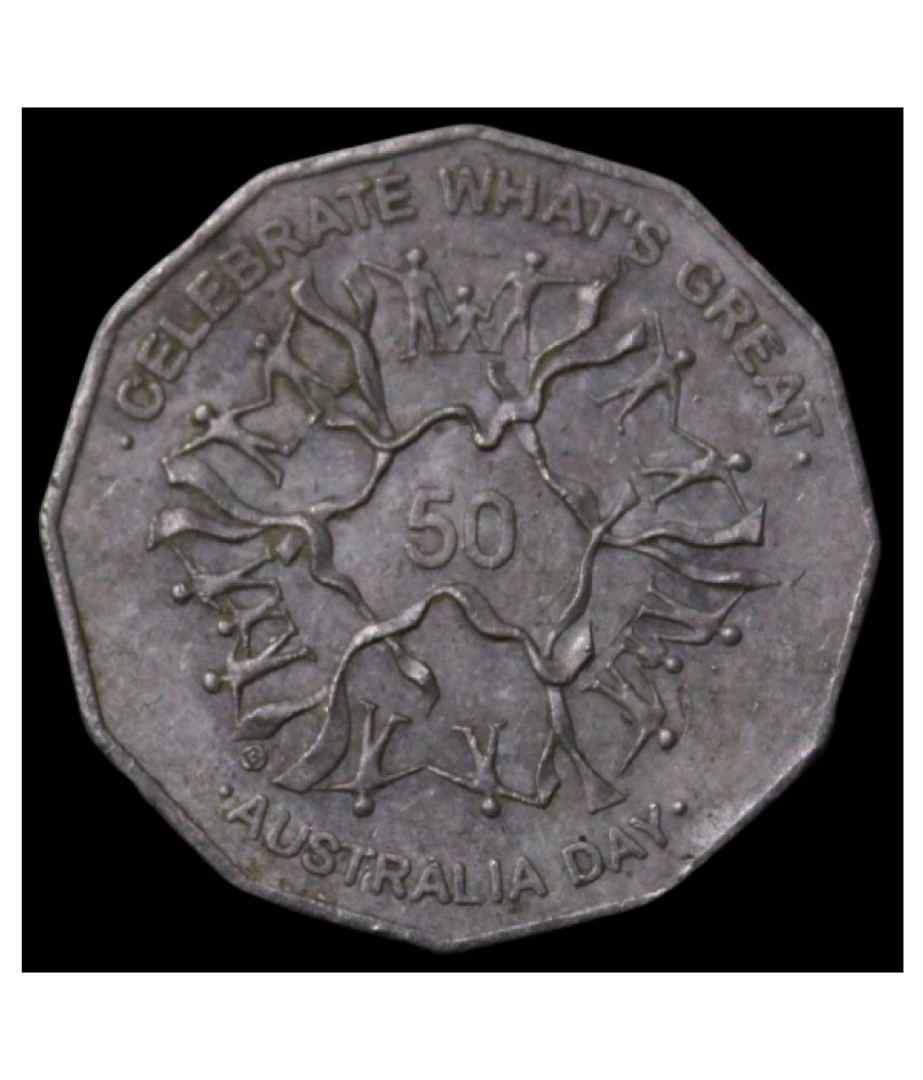     			50 Cents - Australia Day {Celebrate What's Great} of Elizabeth II Australia Commemorative Issue Very Rare Coin