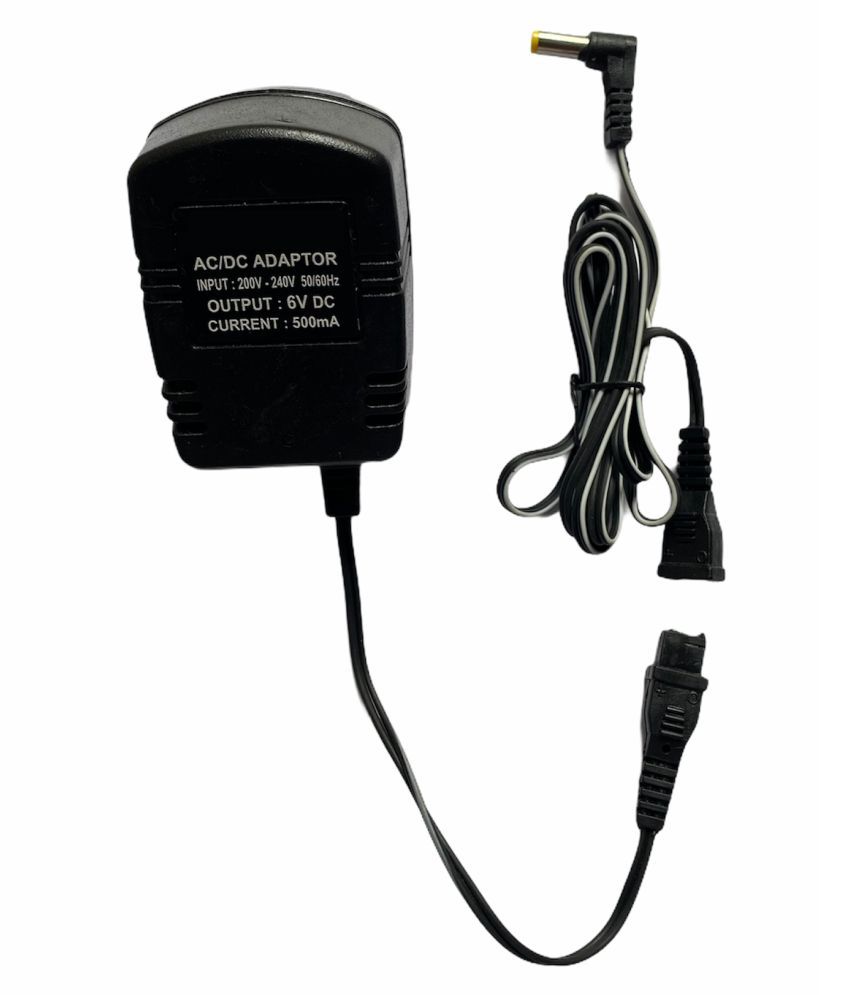     			Upix 6V 500mA (with DC Pin) DC Power Adapter for Toys, Cordless Phones, FM Radio, Router, Other Electronics & IT Gadgets (Please Match Specifications & Pin Size Before Ordering)