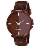 EMPERO Tow Tone Dial PU Analog Men's Watch