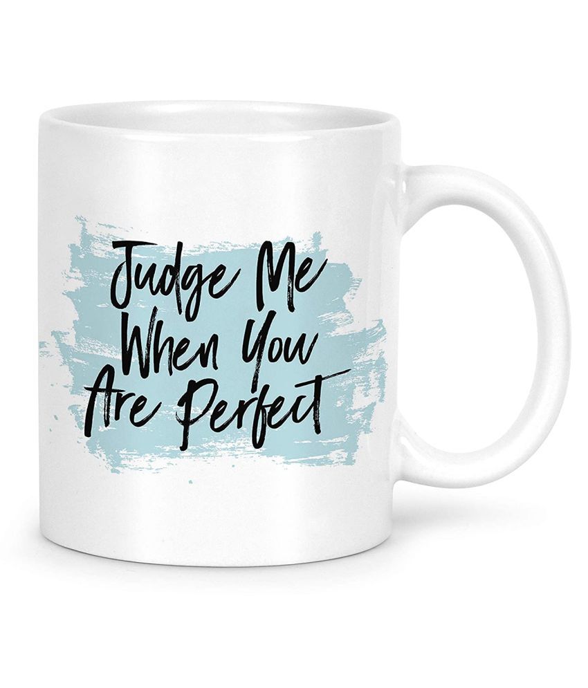 Idream Quote Printed Ceramic Coffee Mug 1 Pcs 330 mL