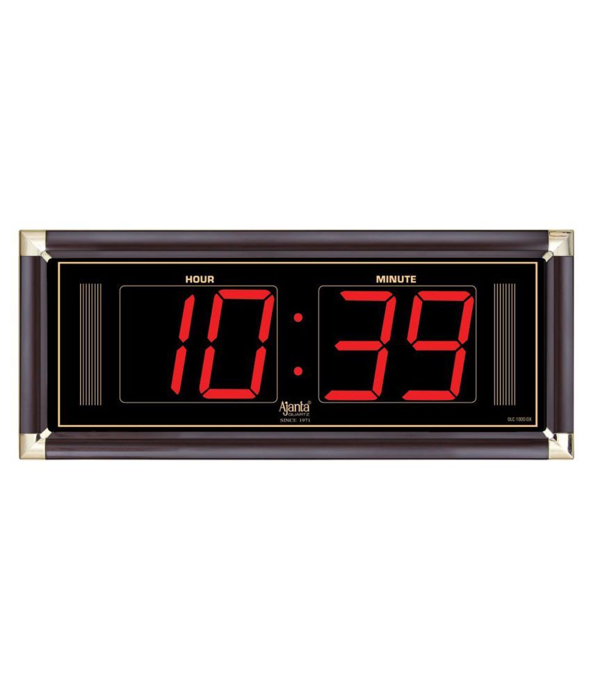 Ajanta Quartz Rectangular Digital Wall Clock ( 5 x 27 cm ) Buy Ajanta