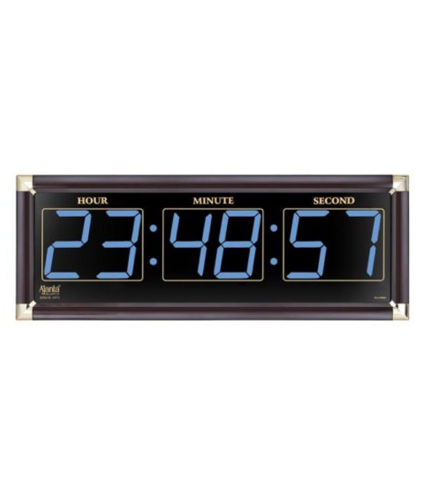 Ajanta Quartz Rectangular Digital Wall Clock ( 5 x 27 cm ) Buy Ajanta