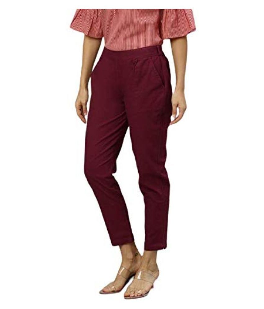     			Yash Gallery Cotton Casual Pants