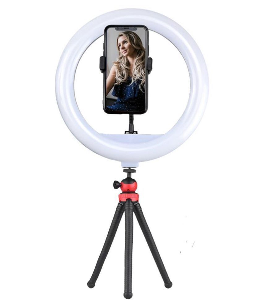 flexible tripod with ring light