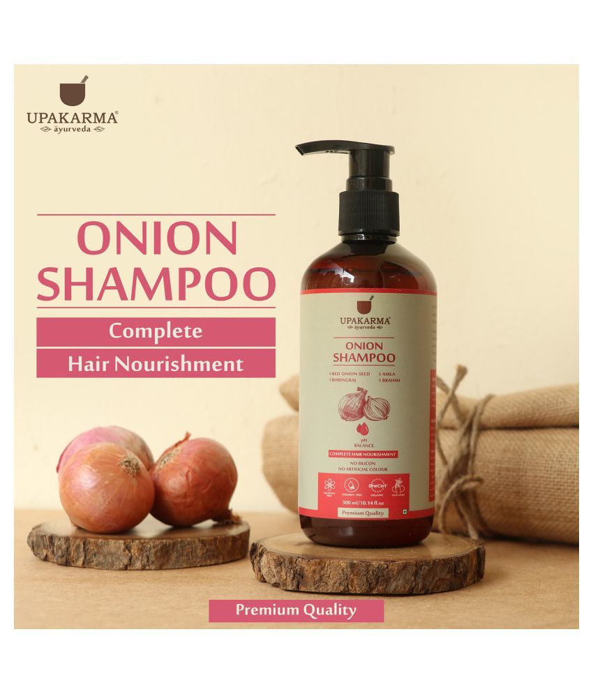 upakarma ayurveda Onion Hair Oil & Red Onion Shampoo Anti Hair Fall