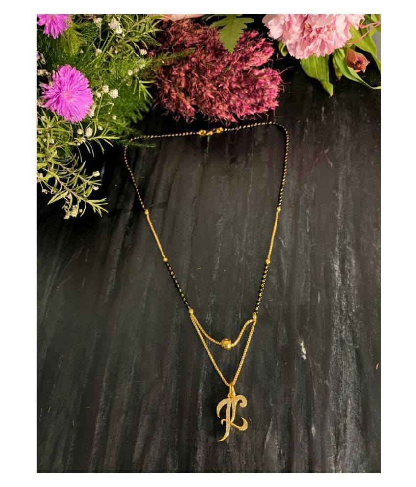 Digital Dress Room Short Mangalsutra Designs Alphabet Letter K 21 Inches Buy Digital Dress Room Short Mangalsutra Designs Alphabet Letter K 21 Inches Online In India On Snapdeal