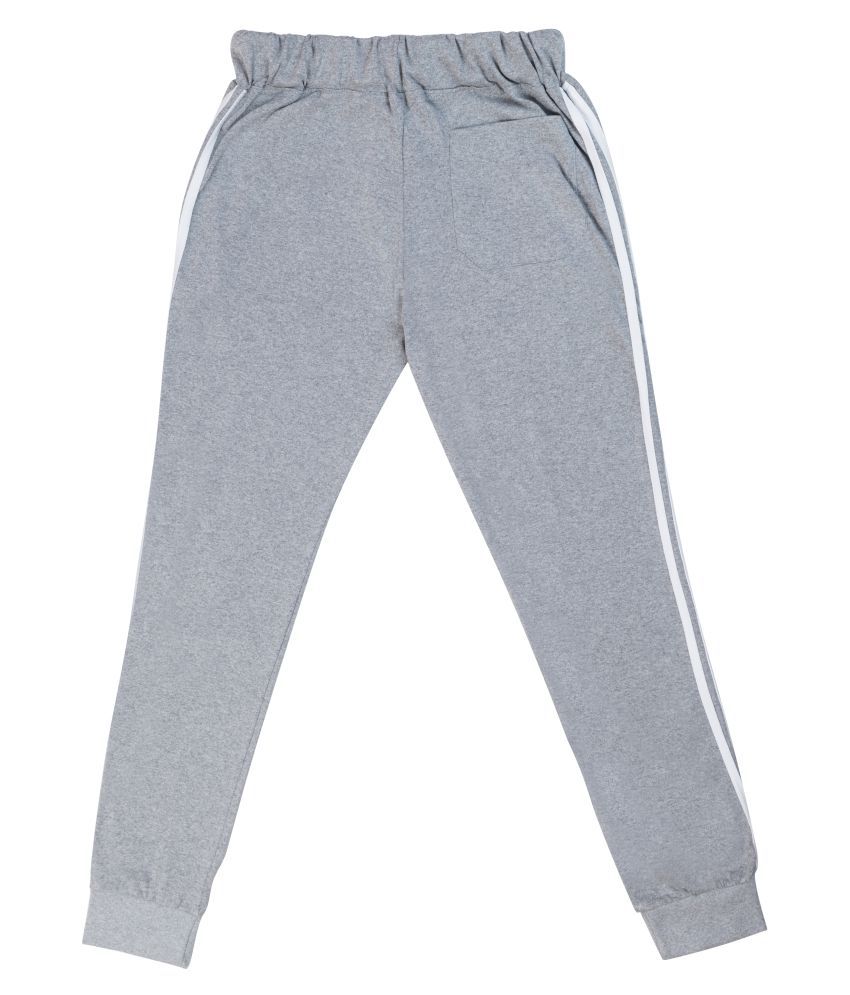 Montello Boy's Cotton Joggers Trackpants Regular Fit (Grey)