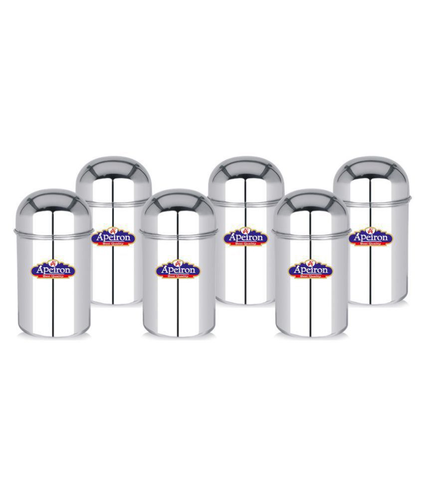     			APEIRON Steel Food Container Set of 6 750 mL