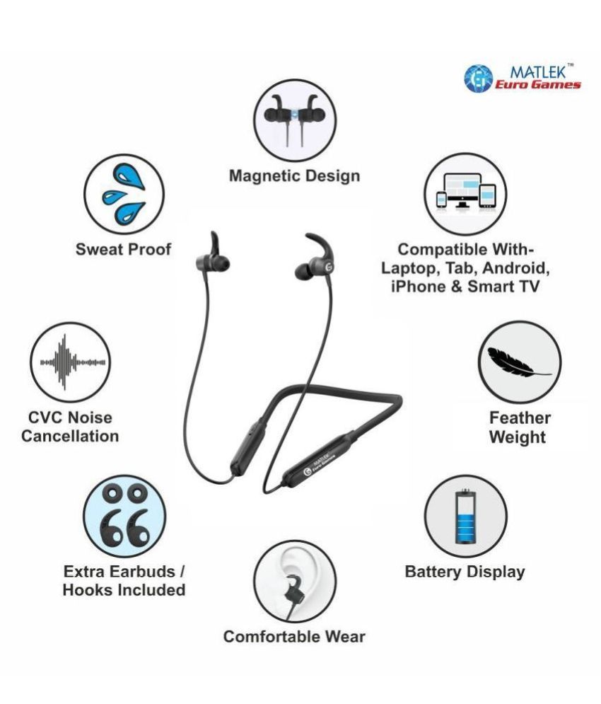 matlek bluetooth earphones
